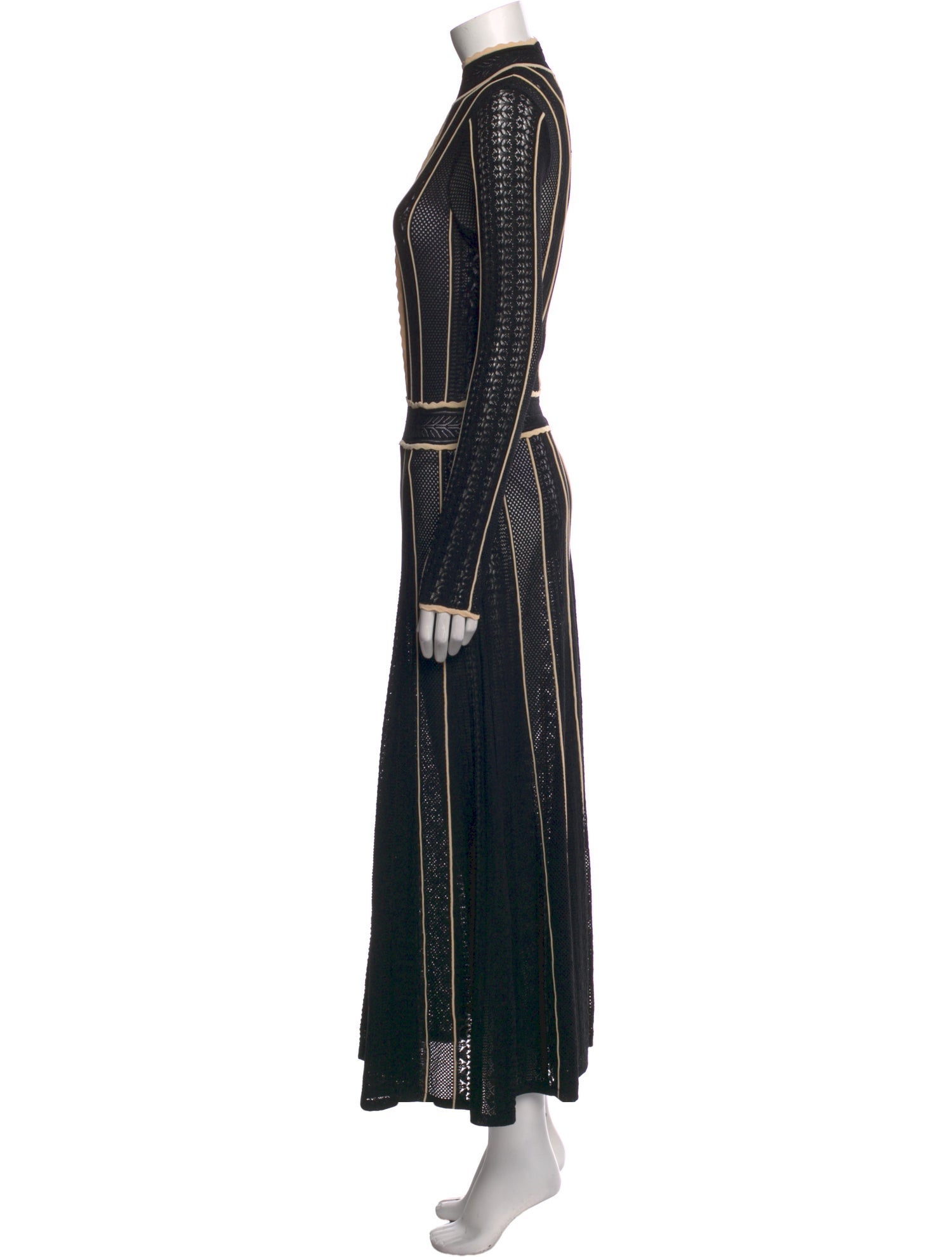 Sandro Striped Long Dress
